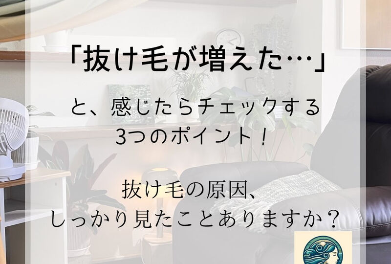画像3668：「最近、抜け毛が増えた気がする…」